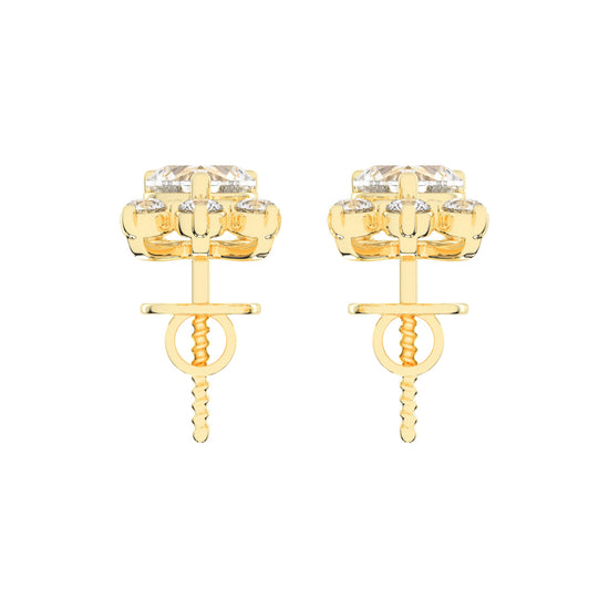 Love's Radiance Heart and Trinity Diamond Studs