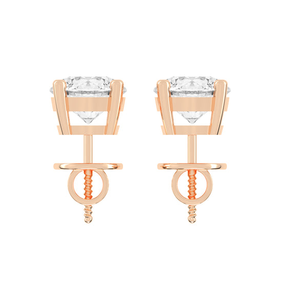 Lunara Essential Lab Diamond Stud Earrings