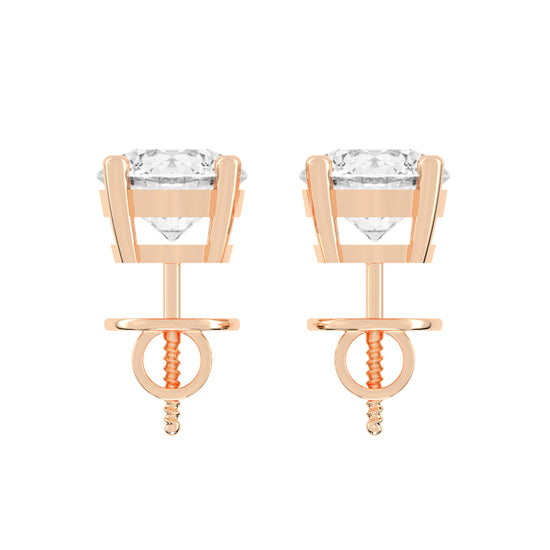 Lunara Essential Lab Diamond Stud Earrings