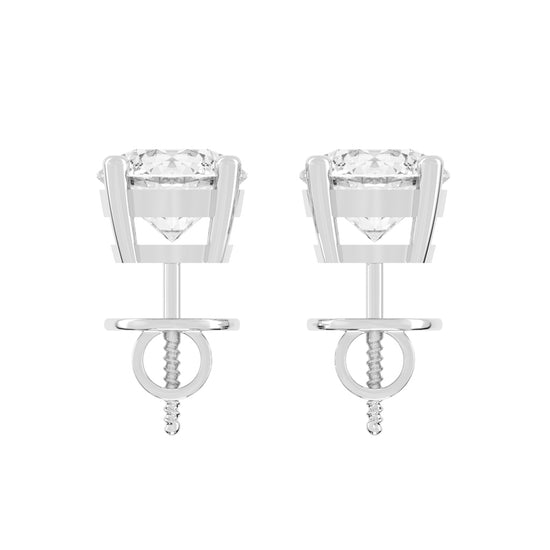 Lunara Essential Lab Diamond Stud Earrings