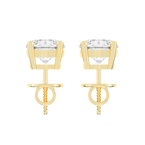 Lunara Essential Lab Diamond Stud Earrings