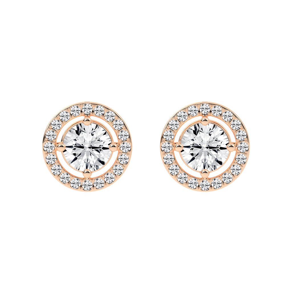 Caelina Grace Lab Diamond Stud Earrings