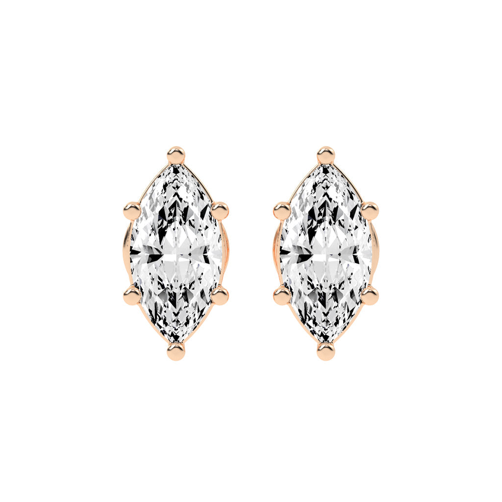 Zarela Everyday Brilliance Lab Diamond Stud Earrings