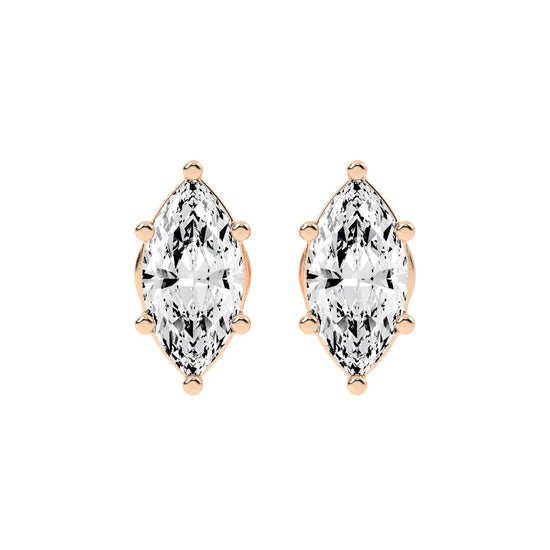 Zarela Everyday Brilliance Lab Diamond Stud Earrings
