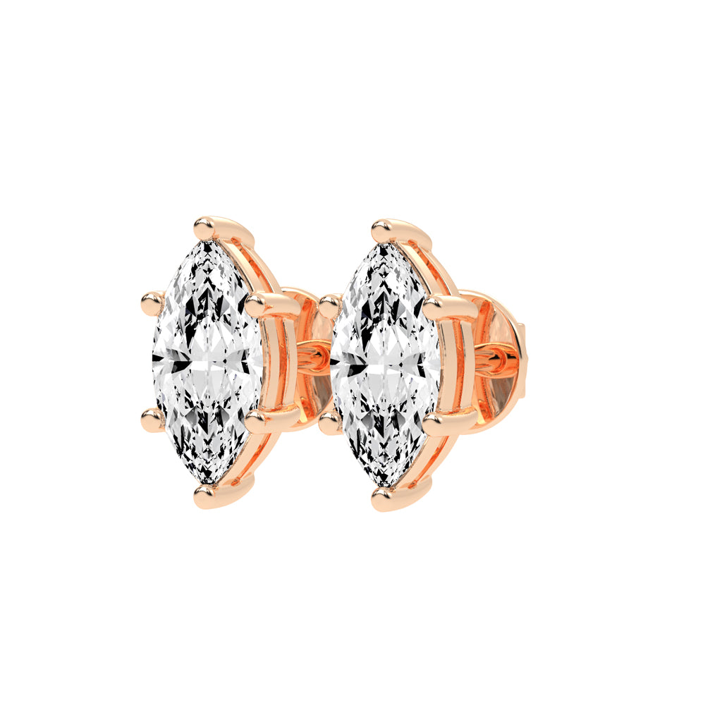Zarela Everyday Brilliance Lab Diamond Stud Earrings