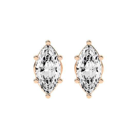 Zarela Everyday Brilliance Lab Diamond Stud Earrings
