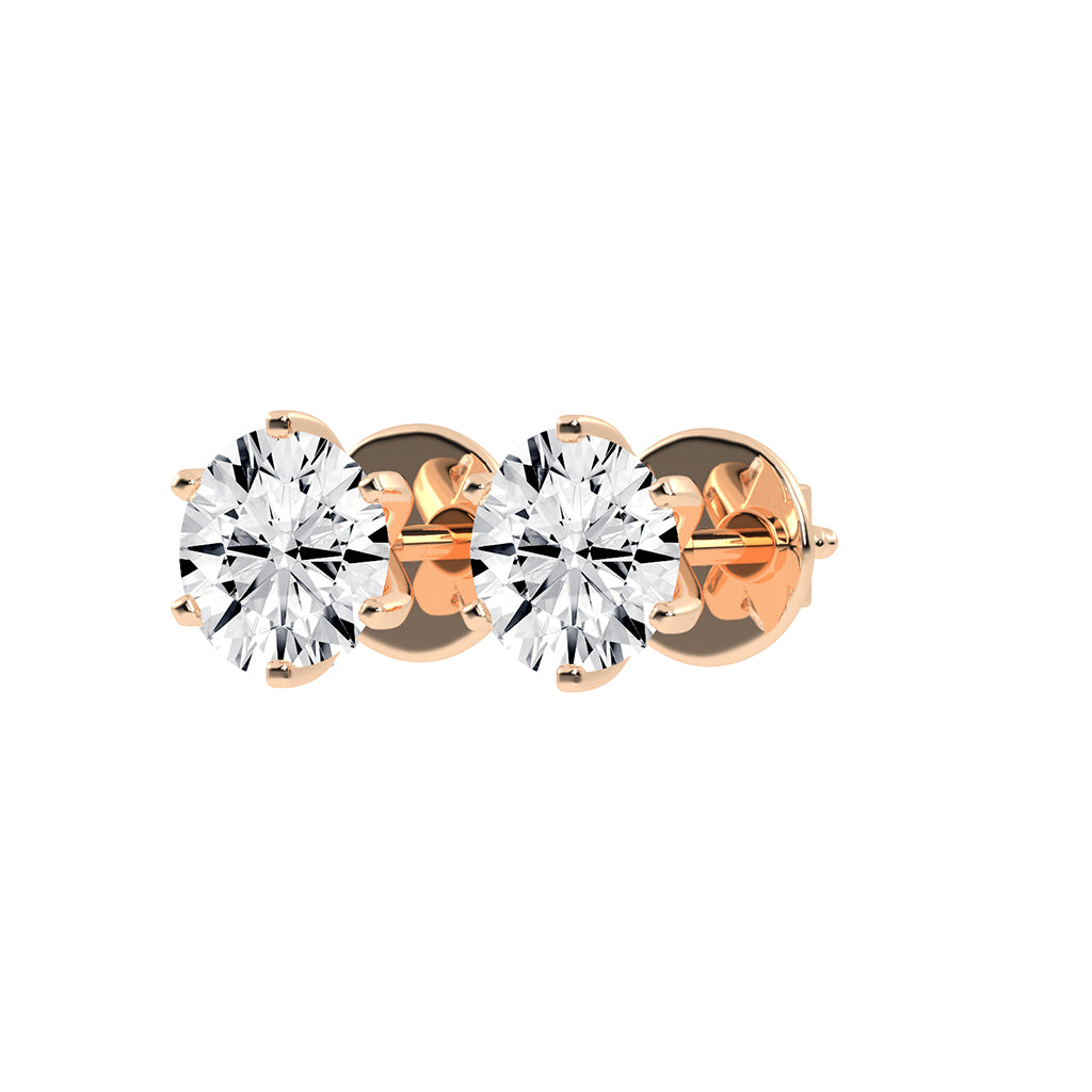 Nerina Glow Lab Diamond Stud Earrings