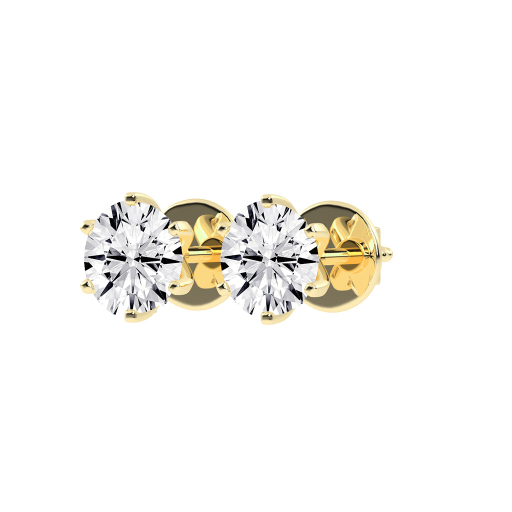 Nerina Glow Lab Diamond Stud Earrings