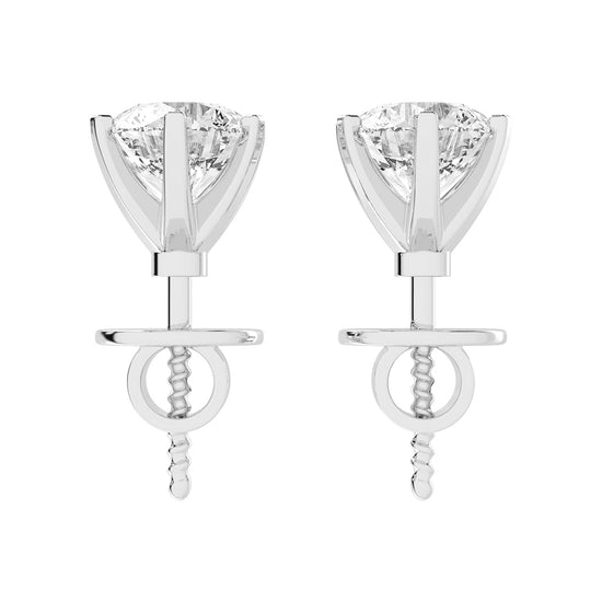 Dazzling Round Brilliant Stud Earrings