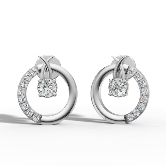 Cosmic Embrace Circle Studs