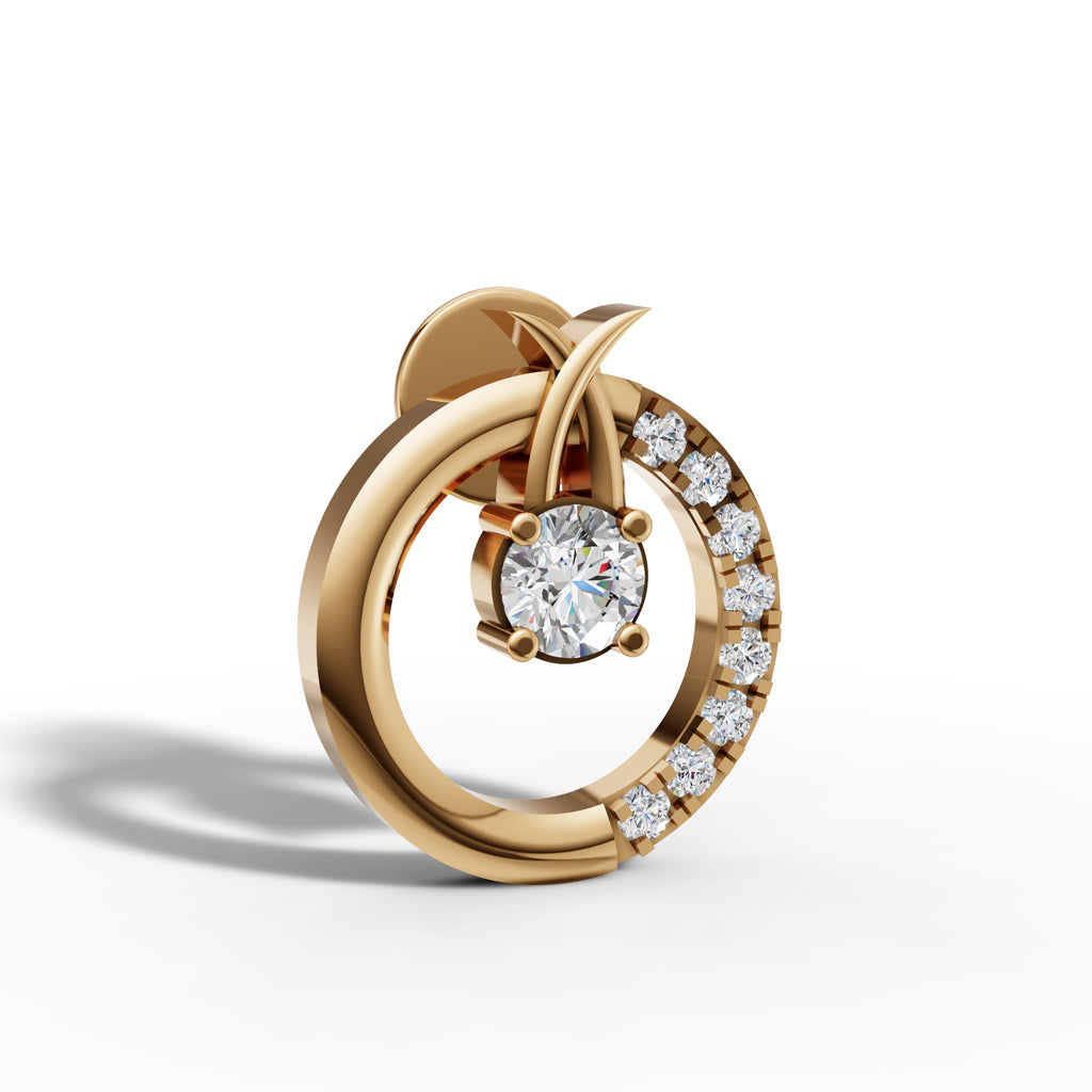 Cosmic Embrace Circle Studs