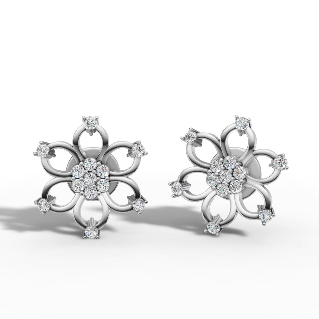 Starlight Petal Cluster Earrings