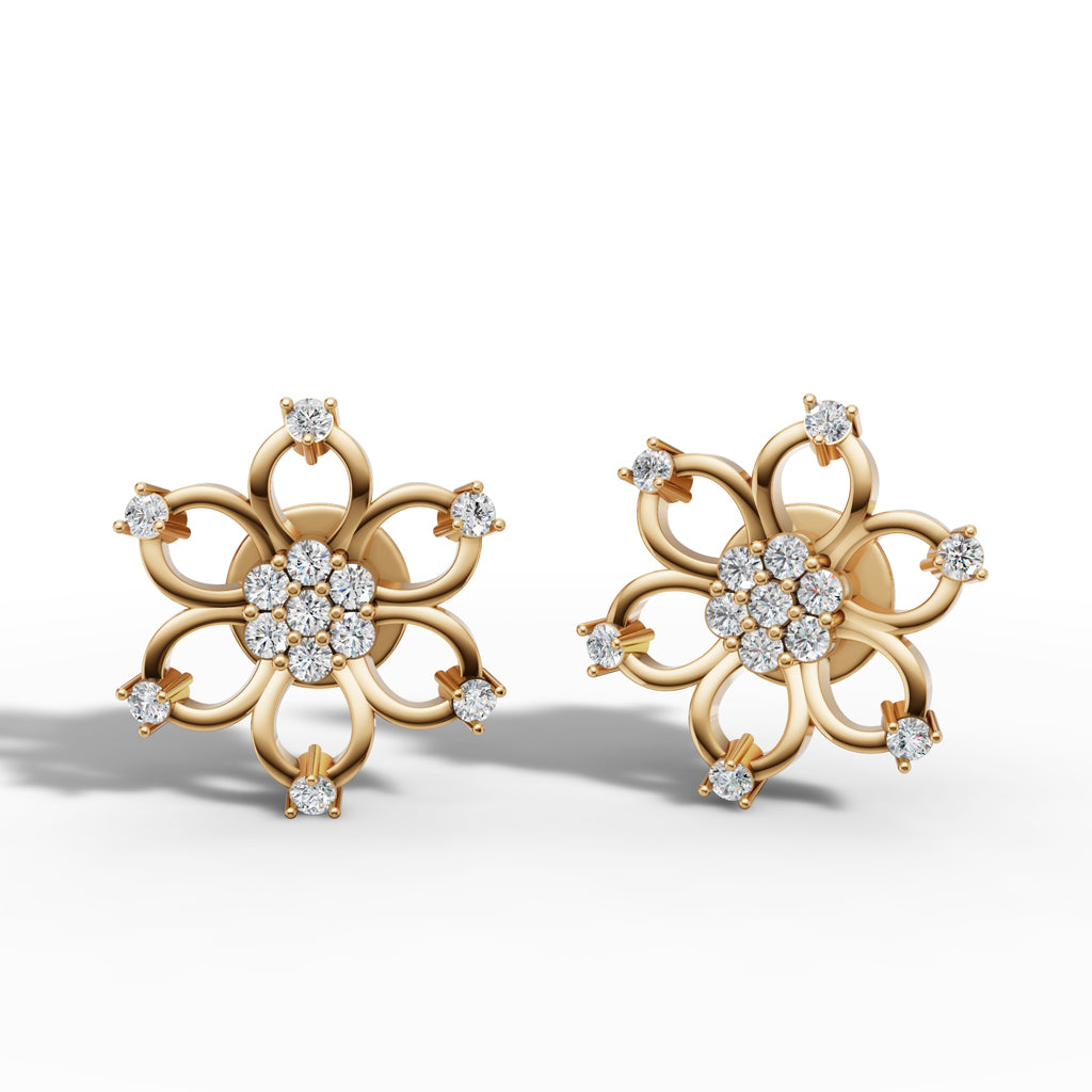 Starlight Petal Cluster Earrings