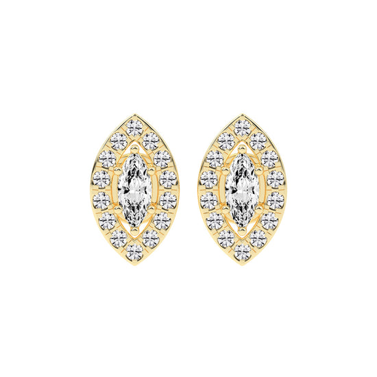 "Aurora Bloom" Marquise Statement Earrings