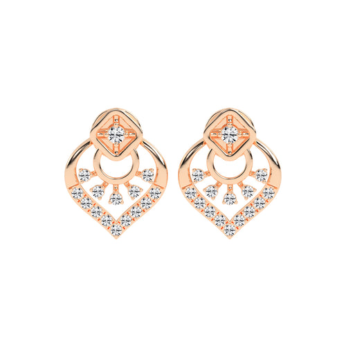 Arched Blossom Sparkle Earrings