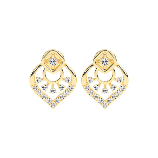 Arched Blossom Sparkle Earrings