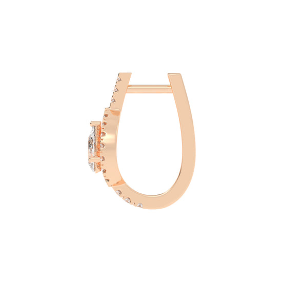 "Tear of Light" Pavé Accent Earrings