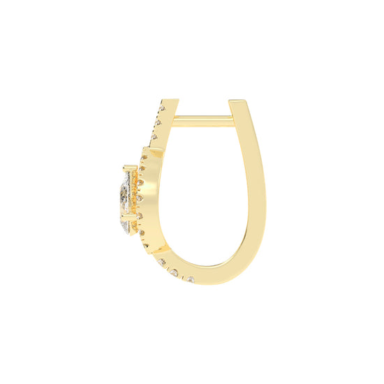 "Tear of Light" Pavé Accent Earrings