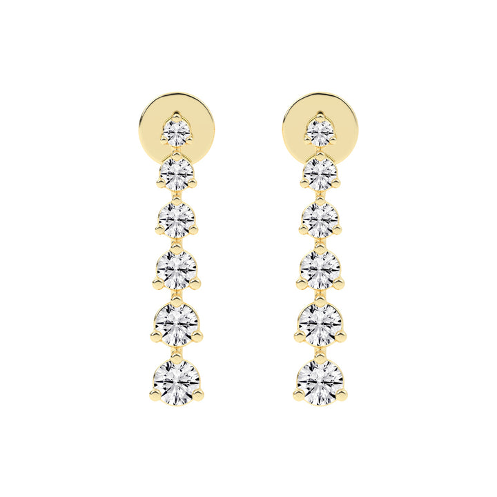 Linear Brilliance Cascade Earrings