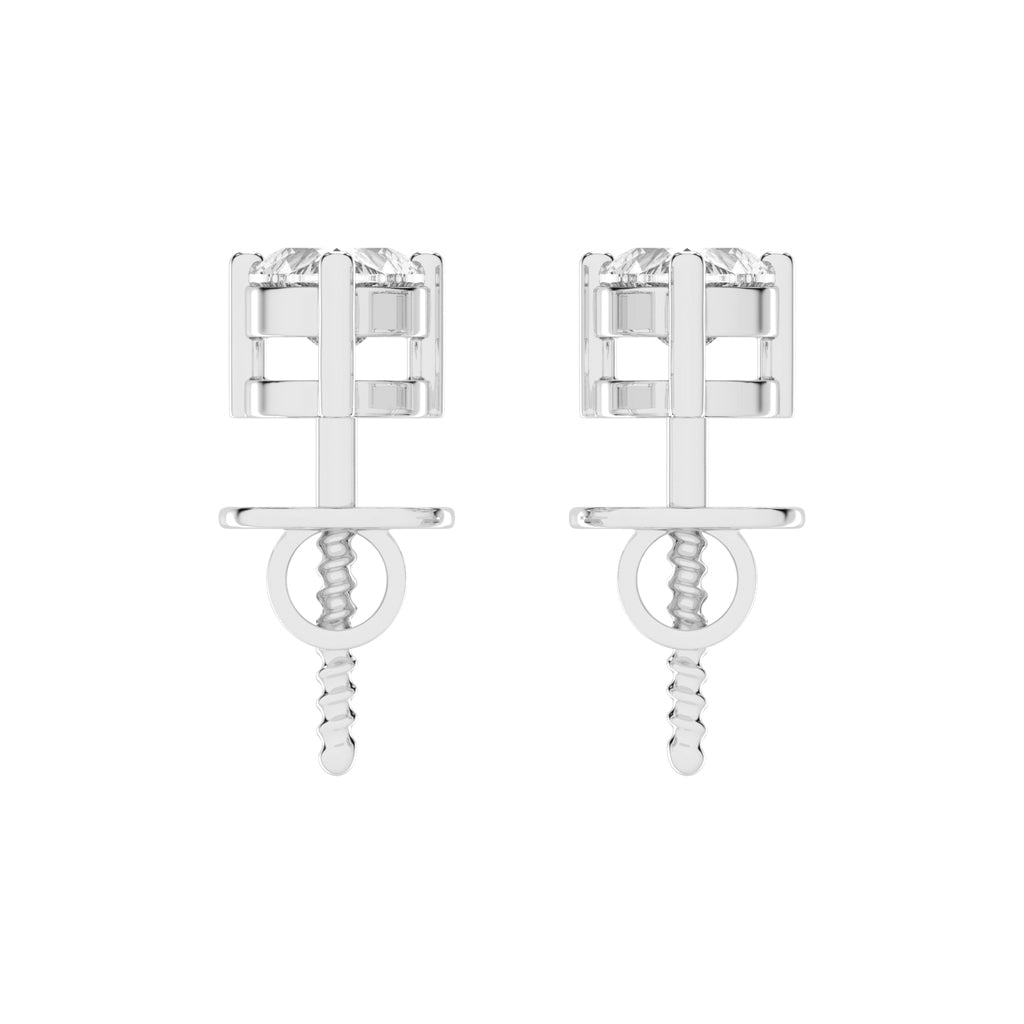 Elegant Heart Stud Earrings