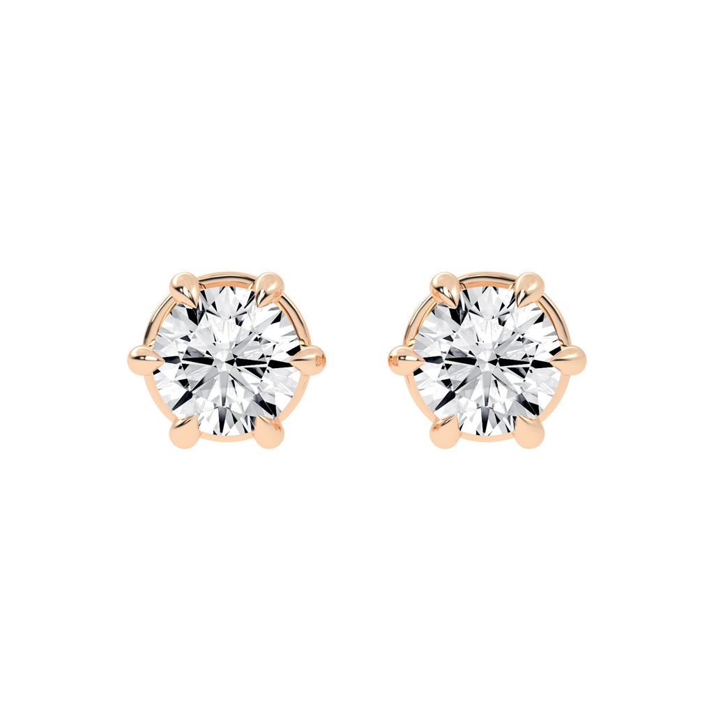 Wonderful Round Shape Studs Earrings