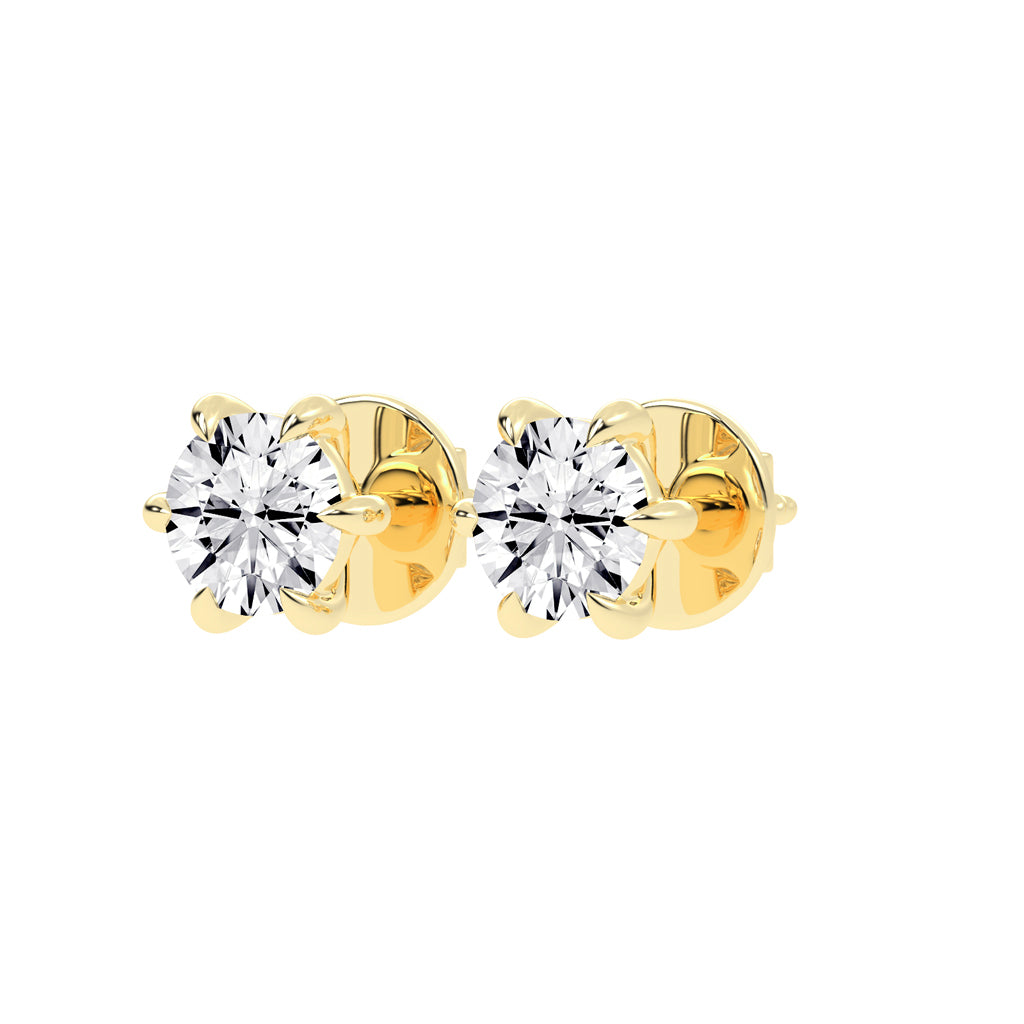 Wonderful Round Shape Studs Earrings