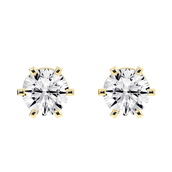 Classic Solitaire Stud Earrings