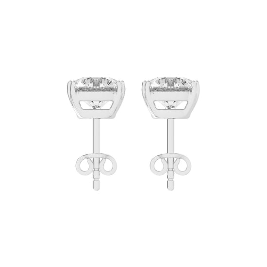 Classic Three-Prong Stud Earrings