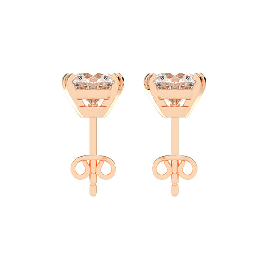Minimalist Trio-Prong Stud Earrings