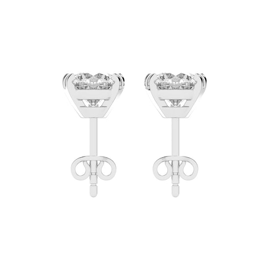 Minimalist Trio-Prong Stud Earrings
