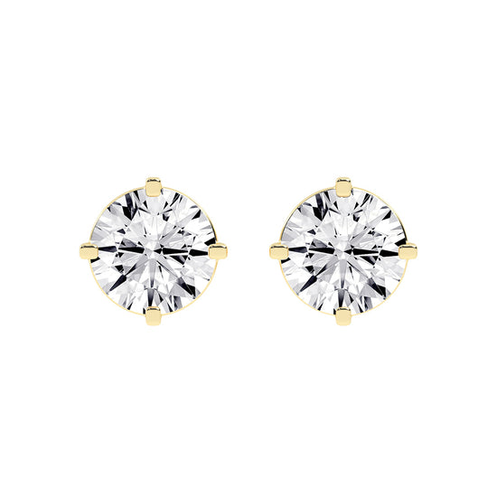 Classic Four-Prong Solitaire Stud Earrings