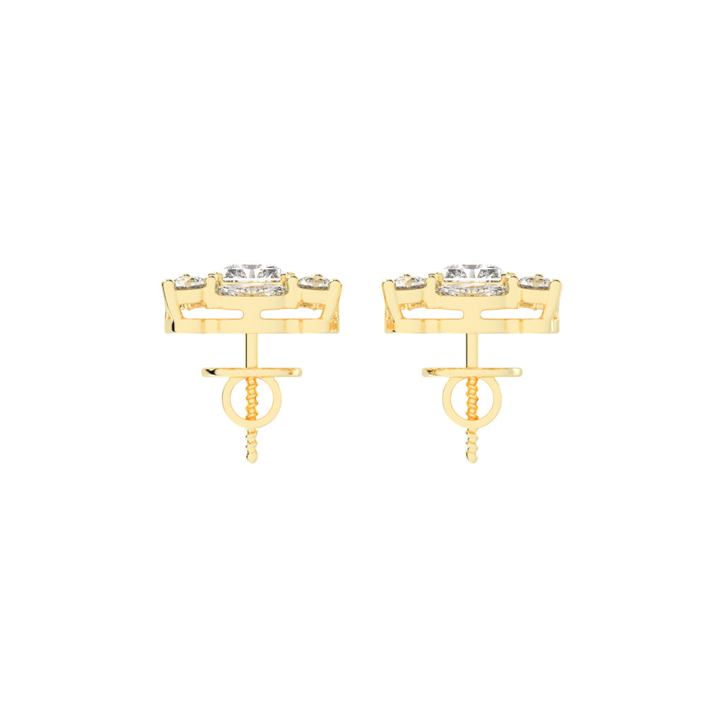 Radiant Cluster Stud Earrings