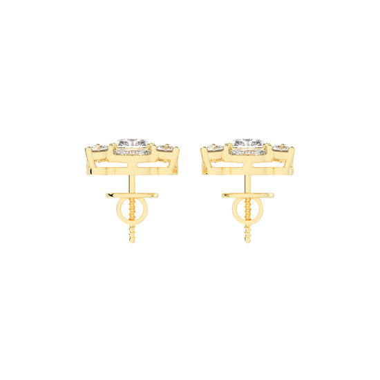 Radiant Cluster Stud Earrings
