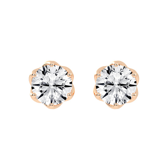 PetalGlow Diamond Studs