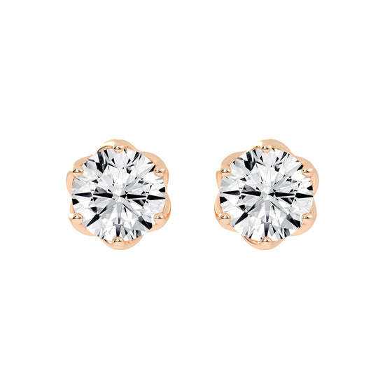 PetalGlow Diamond Studs