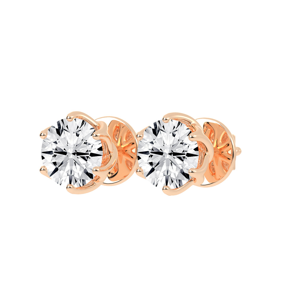 PetalGlow Diamond Studs