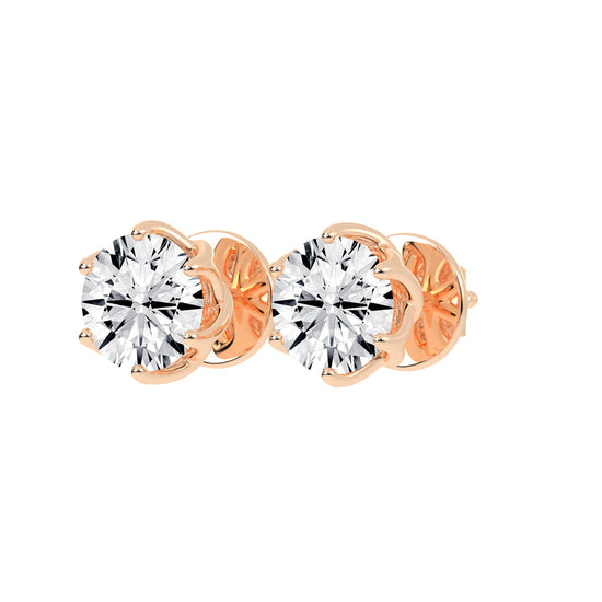 PetalGlow Diamond Studs