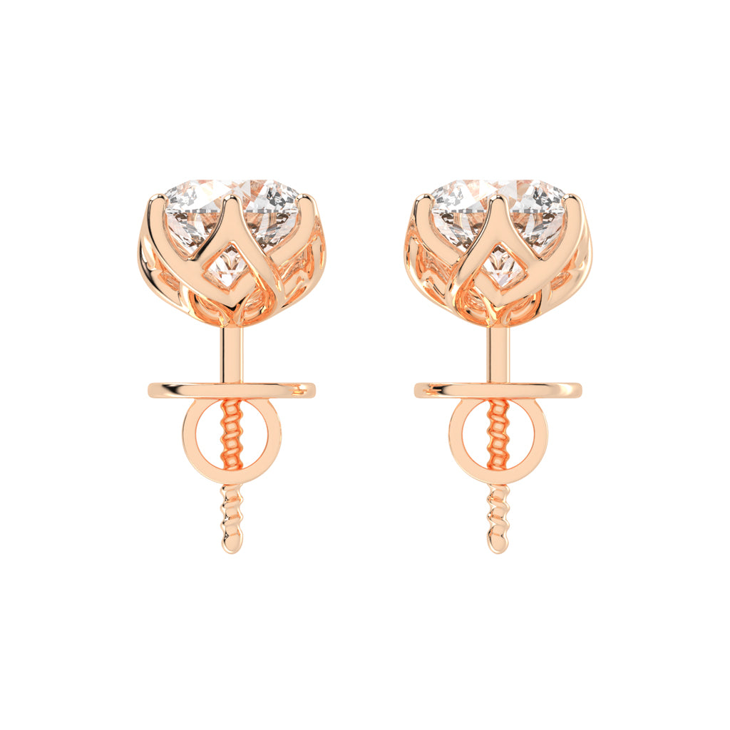 PetalGlow Diamond Studs
