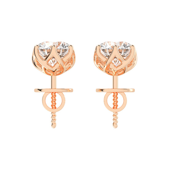 PetalGlow Diamond Studs