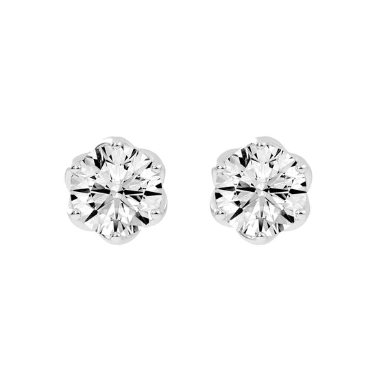 PetalGlow Diamond Studs