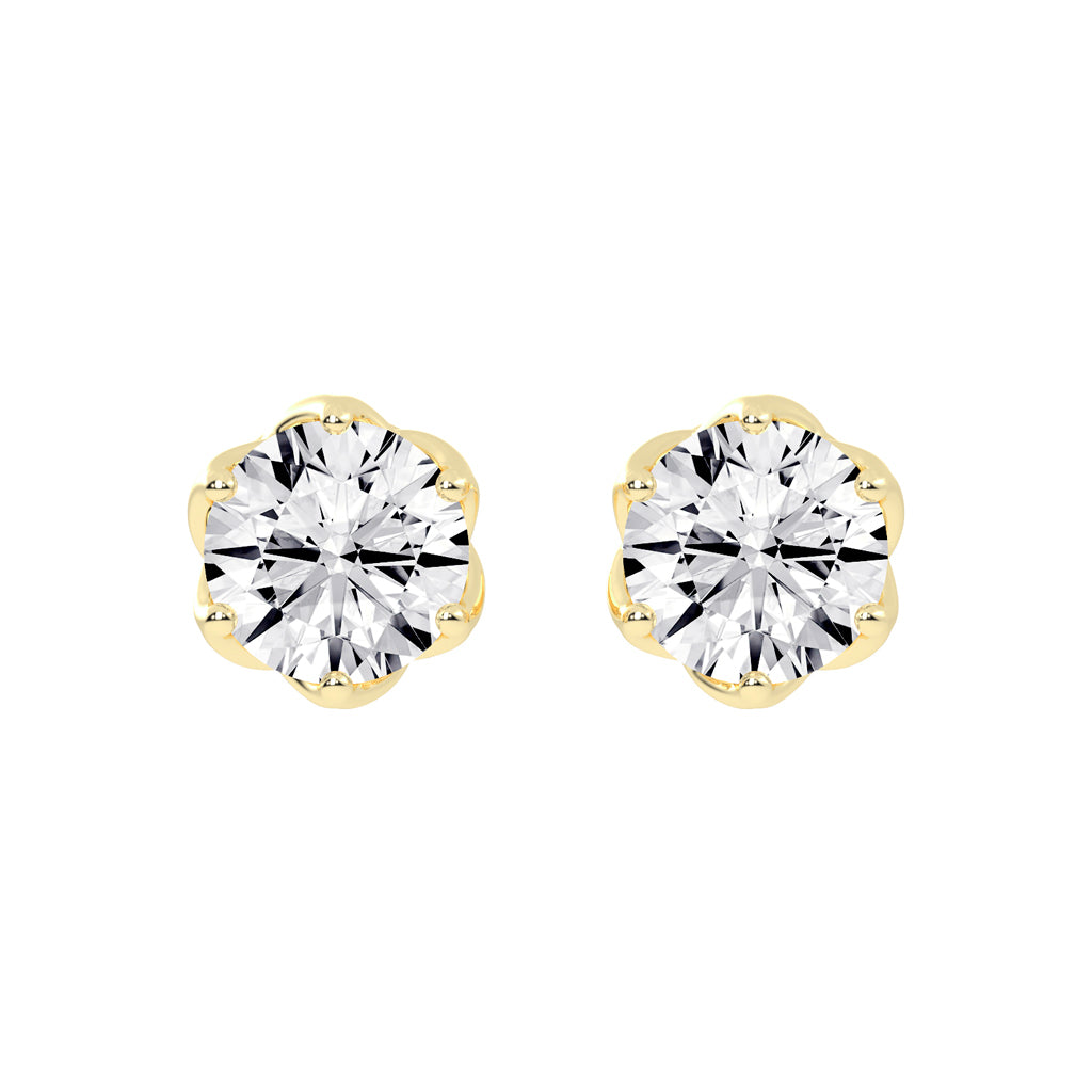 PetalGlow Diamond Studs