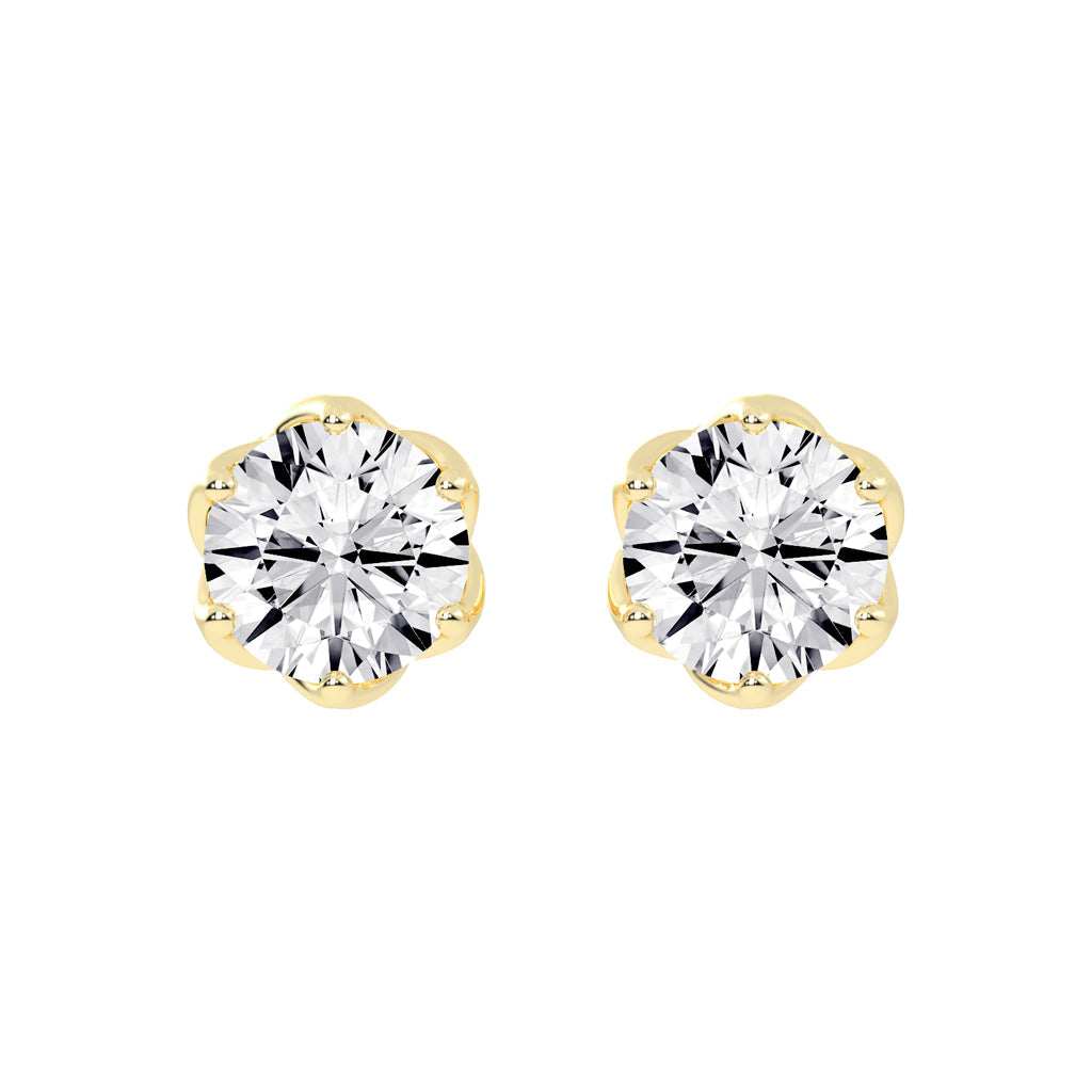 PetalGlow Diamond Studs