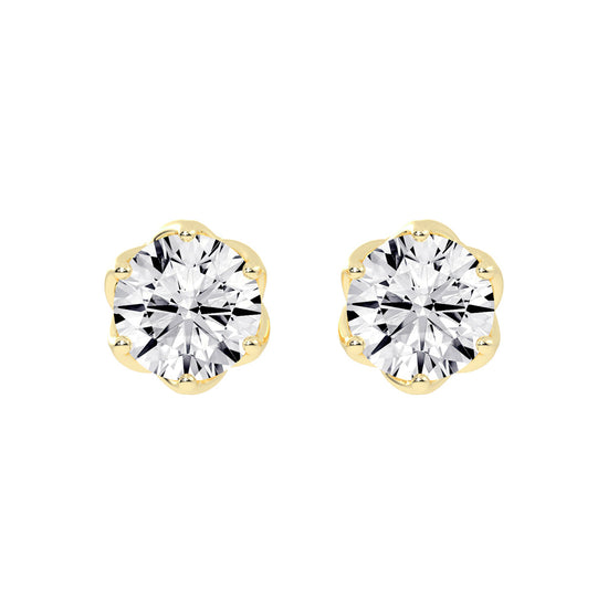 PetalGlow Diamond Studs