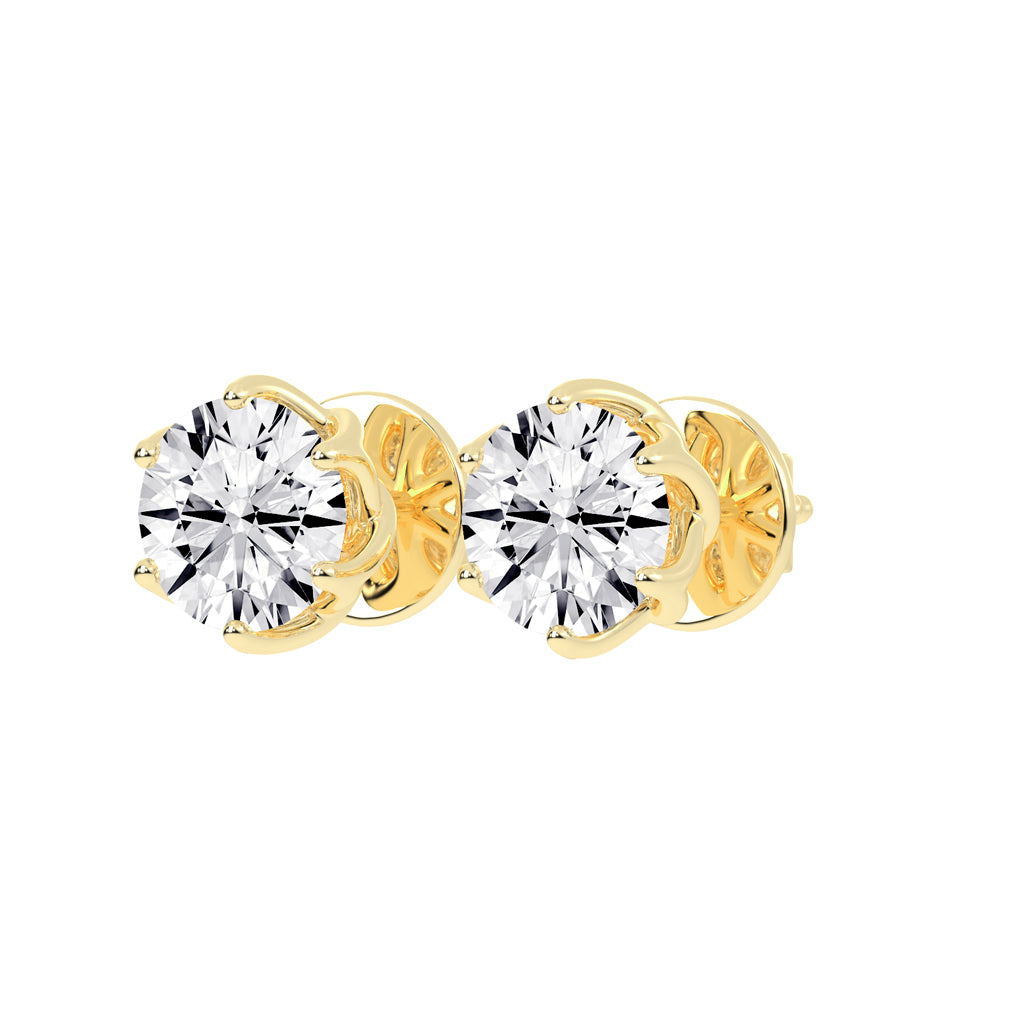 PetalGlow Diamond Studs