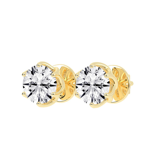 PetalGlow Diamond Studs