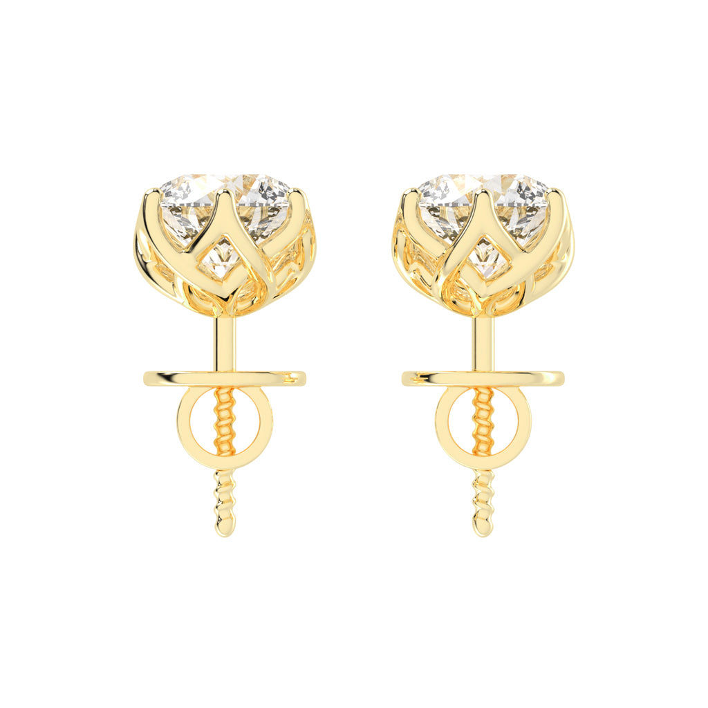PetalGlow Diamond Studs