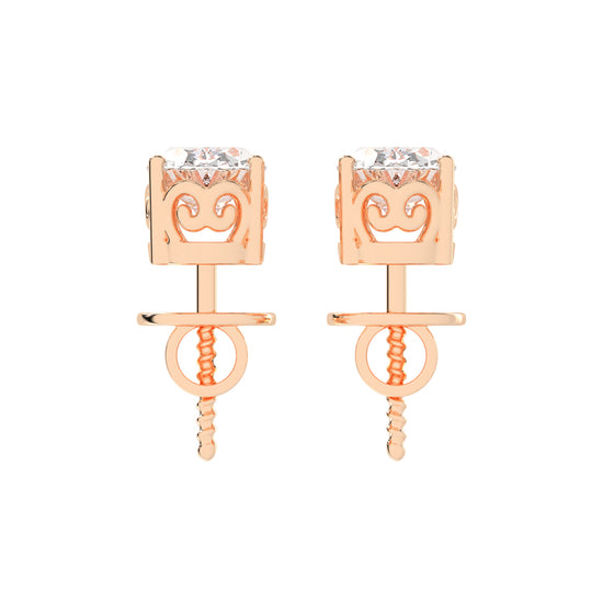 Artisan Blossom Diamond Solitaire Studs