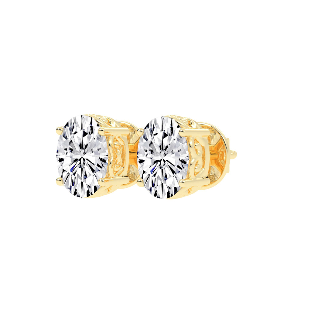 Artisan Blossom Diamond Solitaire Studs