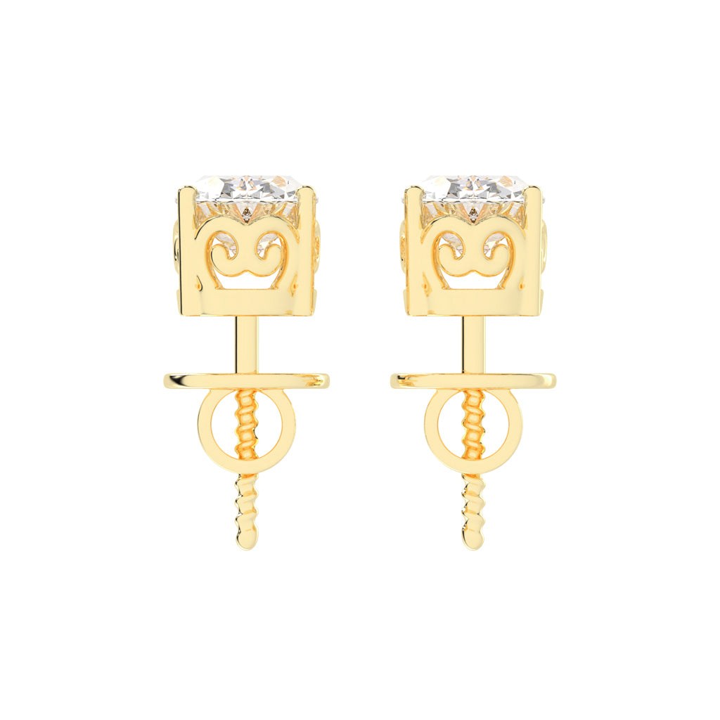 Artisan Blossom Diamond Solitaire Studs