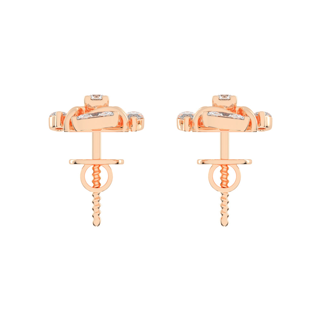 Celestial Marquise Bloom Diamond Cluster Studs